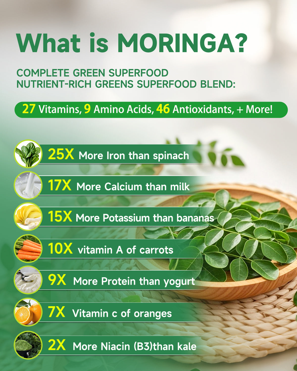Organic Moringa Extract Supplement