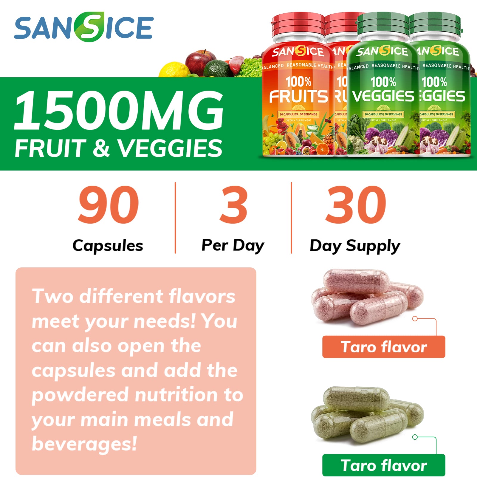 Fruit and Veggies Supplement(4 Pack)