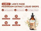 Organic Lion's Mane Focus Liquid Drops - 4 Fl oz