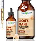 Organic Lion's Mane Focus Liquid Drops - 4 Fl oz
