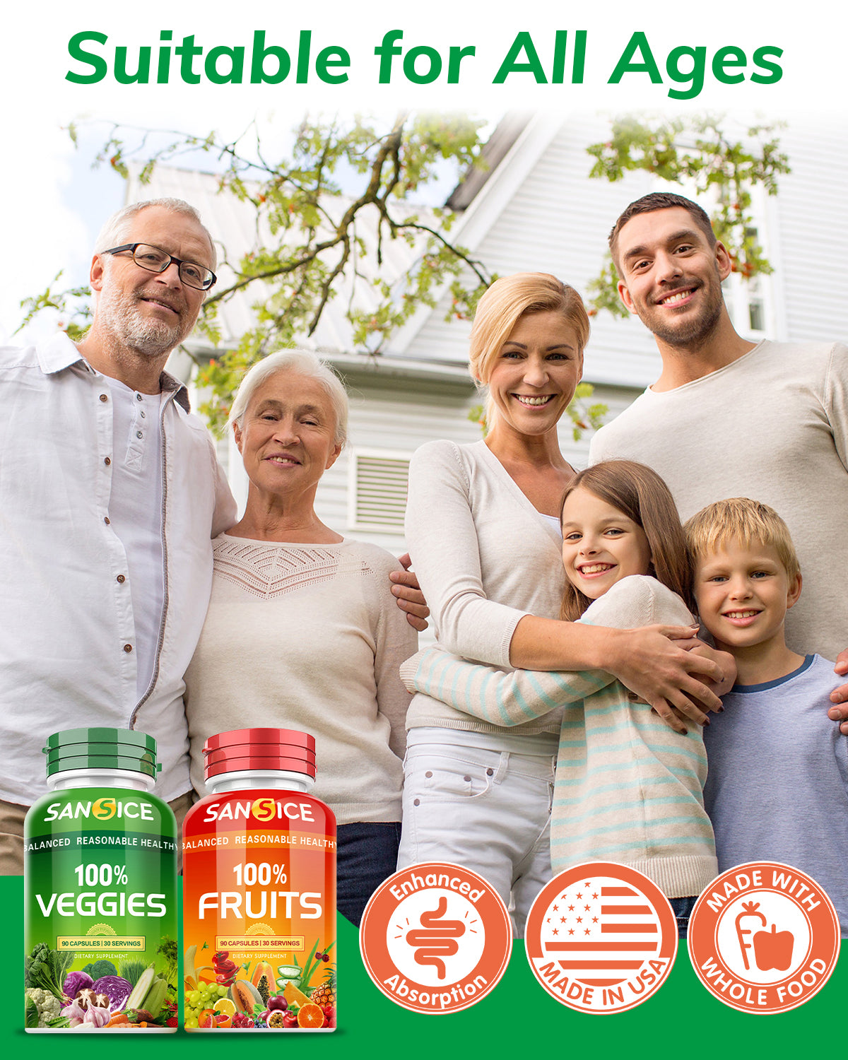 Fruits and Veggies Supplement(2 Pack)