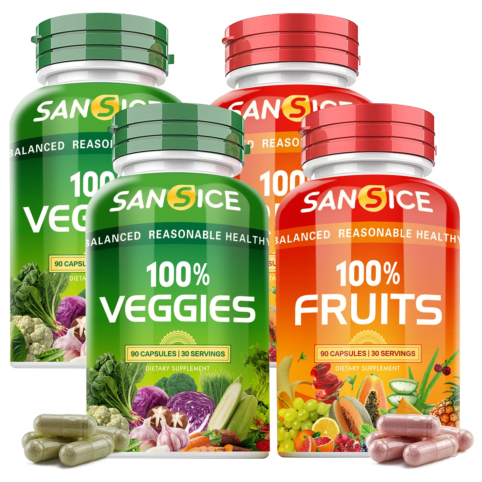 Fruit and Veggies Supplement(4 Pack)