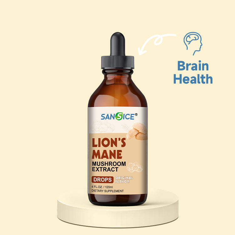 Organic Lion's Mane Focus Liquid Drops - 4 Fl oz