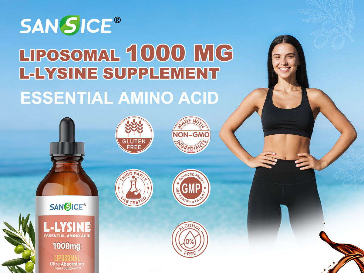 Liposomal L-Lysine 1000mg Liquid Drops-4 fl oz