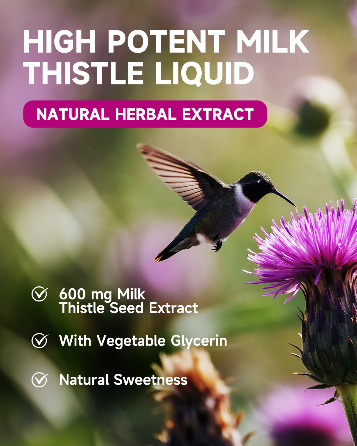 Milk Thistle Liver Detox Supplement- 4 Fl Oz