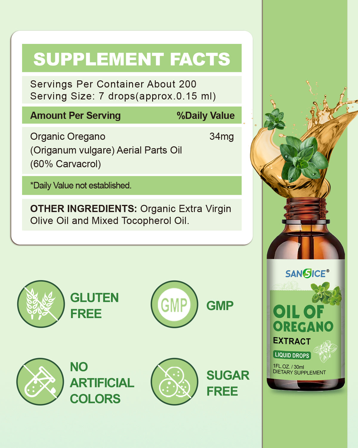 Oil of Oregano Drops(1 FL OZ)