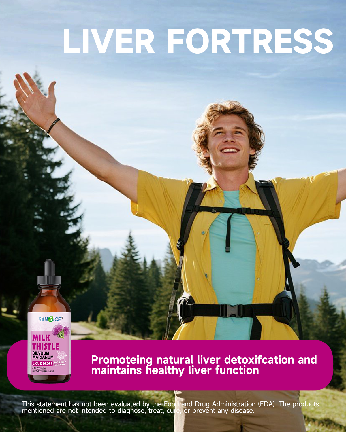 Milk Thistle Liver Detox Supplement- 4 Fl Oz