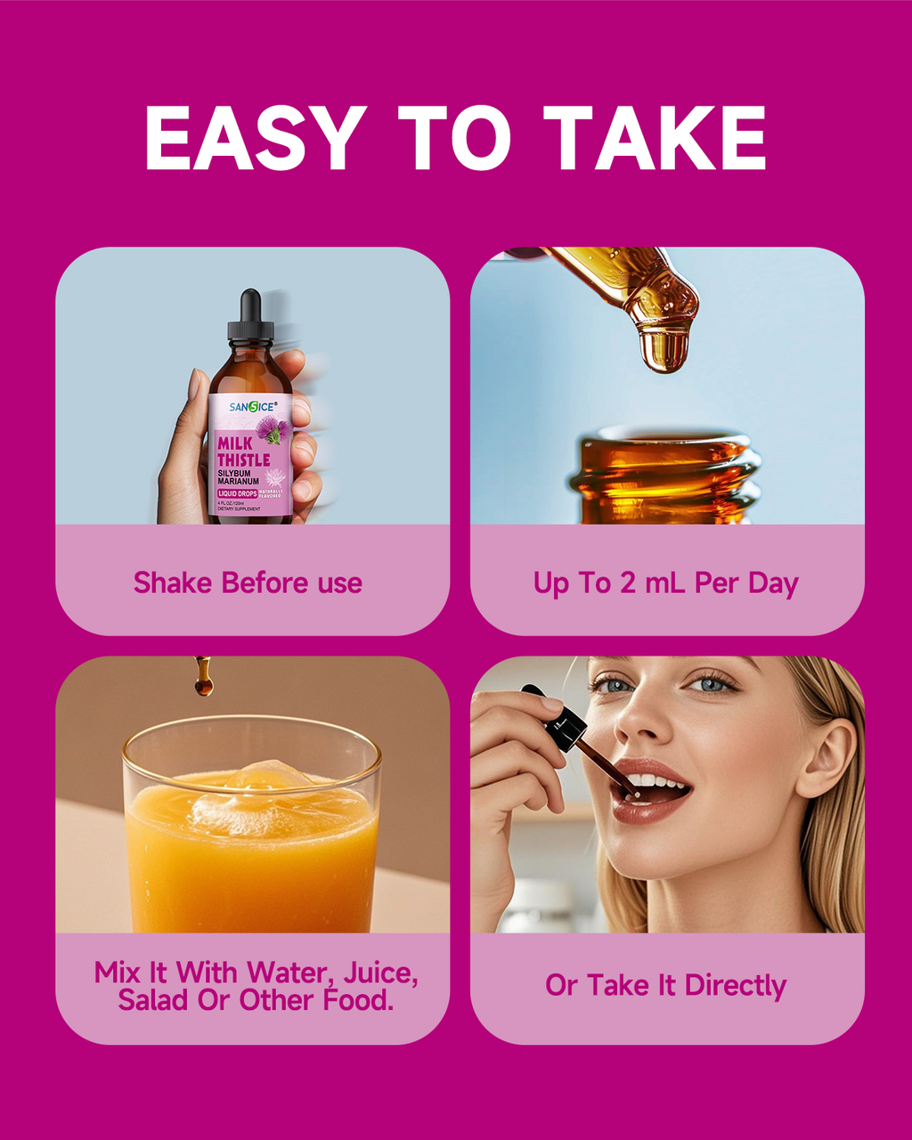 Milk Thistle Liver Detox Supplement- 4 Fl Oz