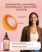 Liposomal L-Lysine 1000mg Liquid Drops-4 fl oz