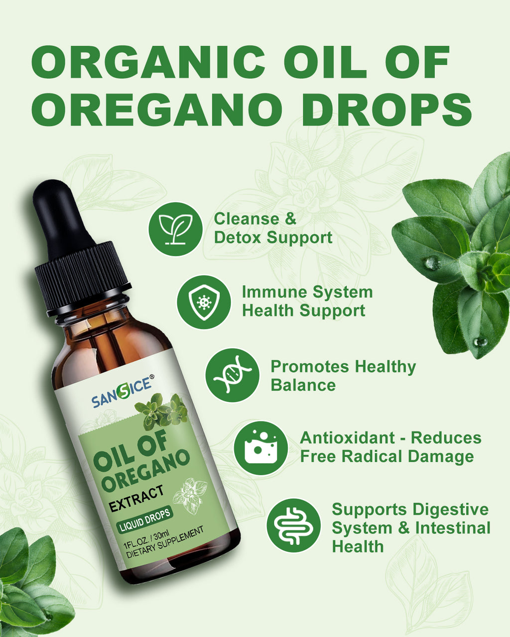 Oil of Oregano Drops(1 FL OZ)