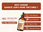 Organic Lion's Mane Focus Liquid Drops - 4 Fl oz