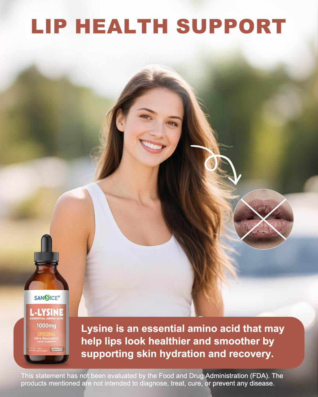 Liposomal L-Lysine 1000mg Liquid Drops-4 fl oz