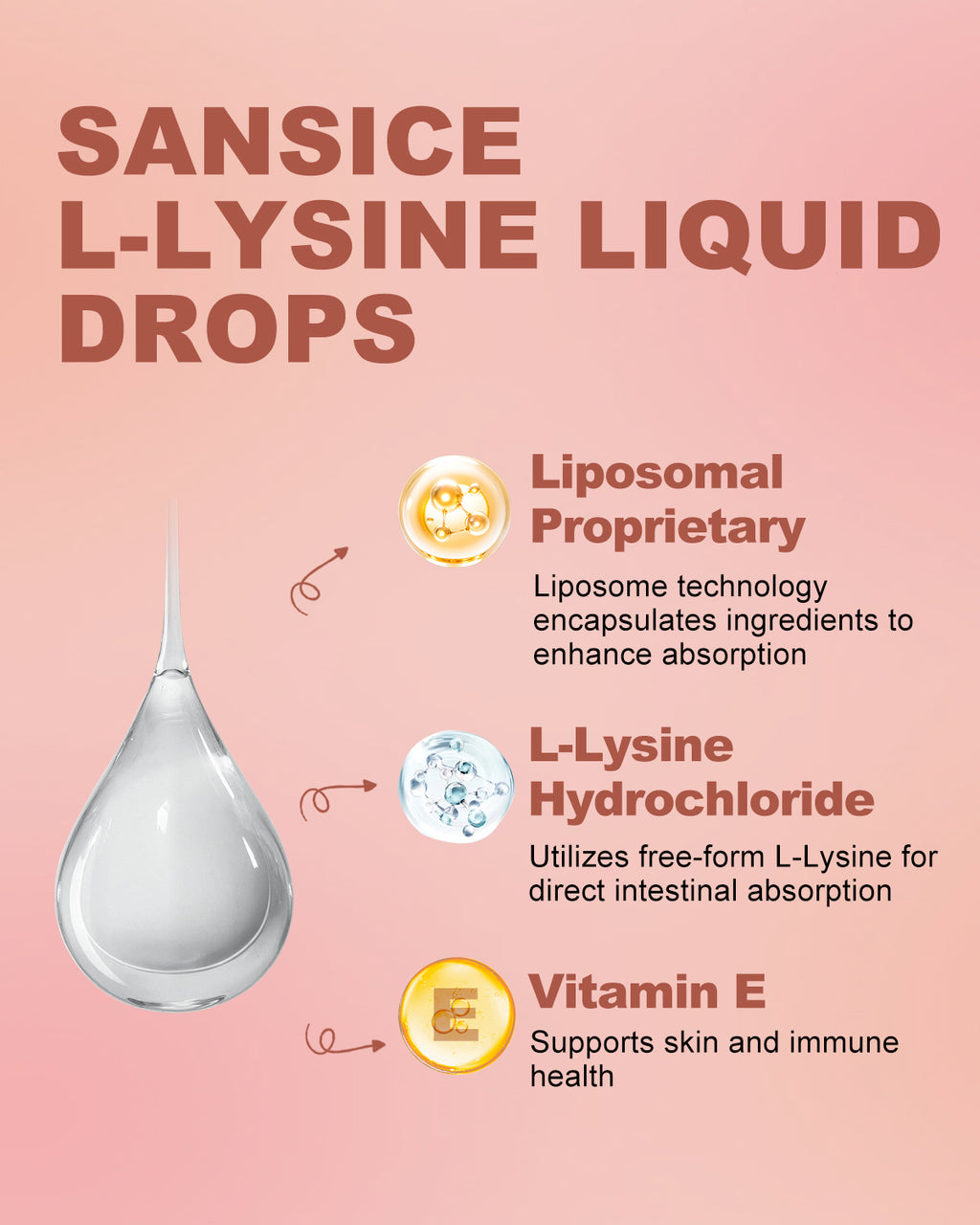 Liquid 500 mg L-Lysine Supplement 4 FL Oz