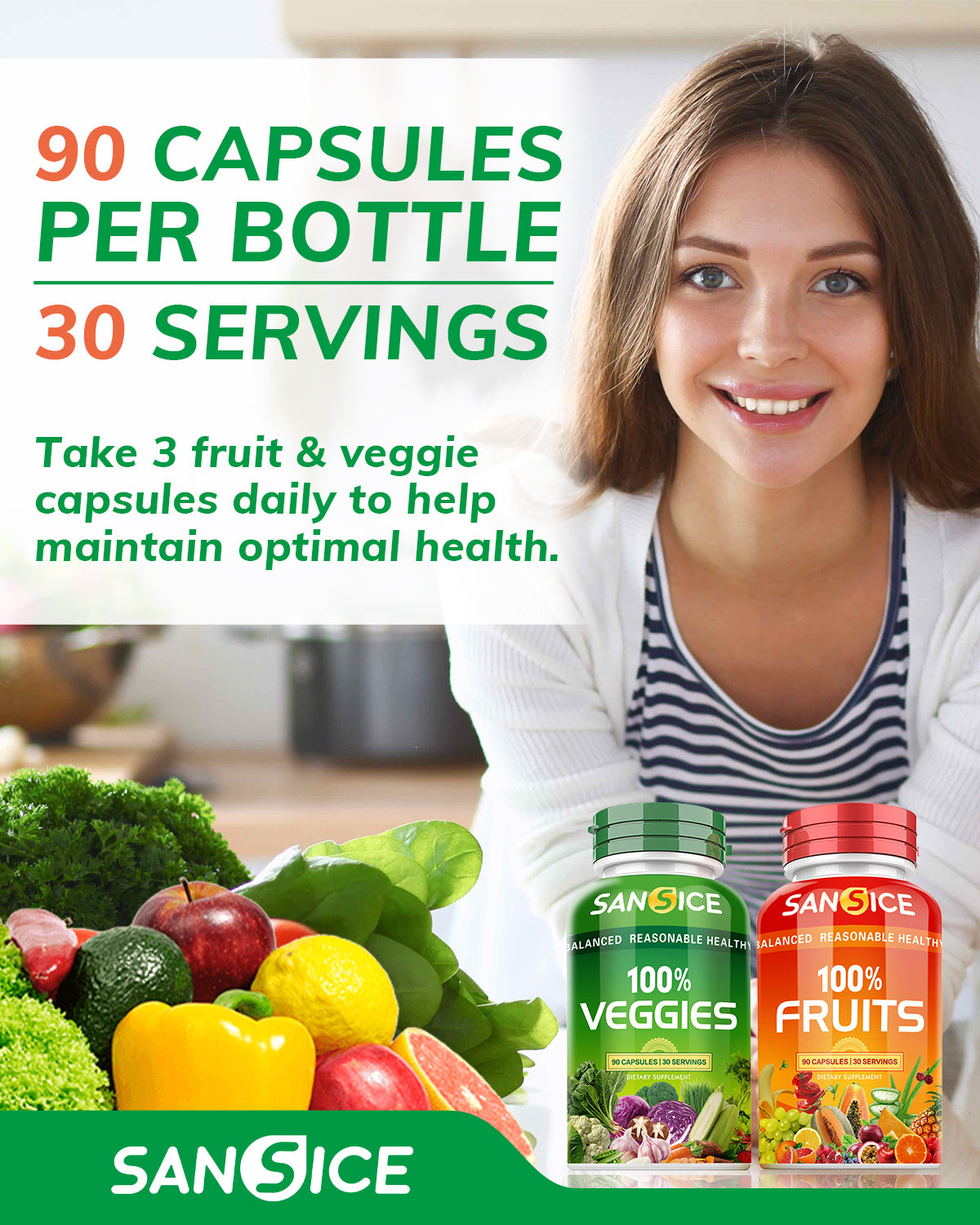 Fruits and Veggies Supplement(2 Pack)
