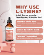 Liquid 500 mg L-Lysine Supplement 4 FL Oz