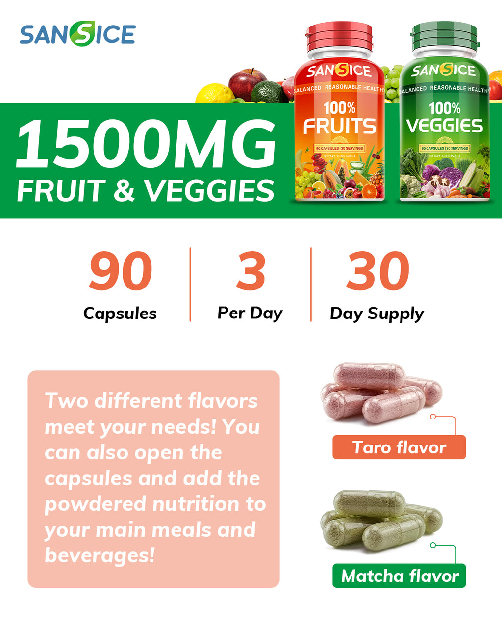 Fruits and Veggies Supplement(2 Pack)