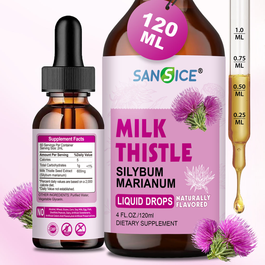 Milk Thistle Liver Detox Supplement- 4 Fl Oz