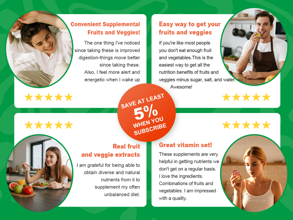 Fruits and Veggies Supplement(2 Pack)