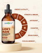 Organic Lion's Mane Focus Liquid Drops - 4 Fl oz