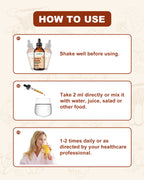 Organic Lion's Mane Focus Liquid Drops - 4 Fl oz