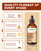 Organic Lion's Mane Focus Liquid Drops - 4 Fl oz