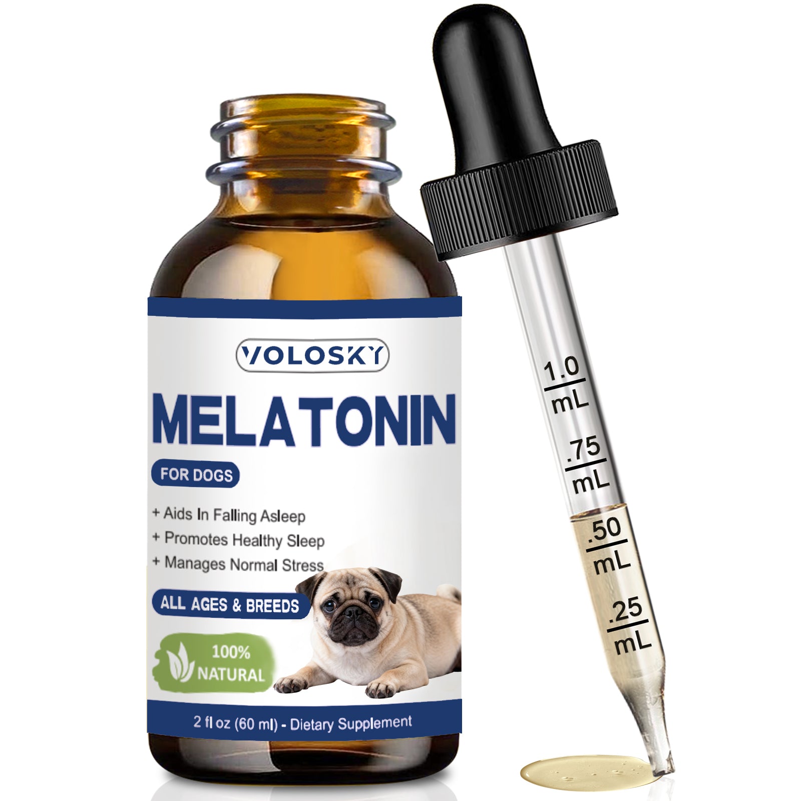 VOLOSKY Liquid Melatonin for Dogs