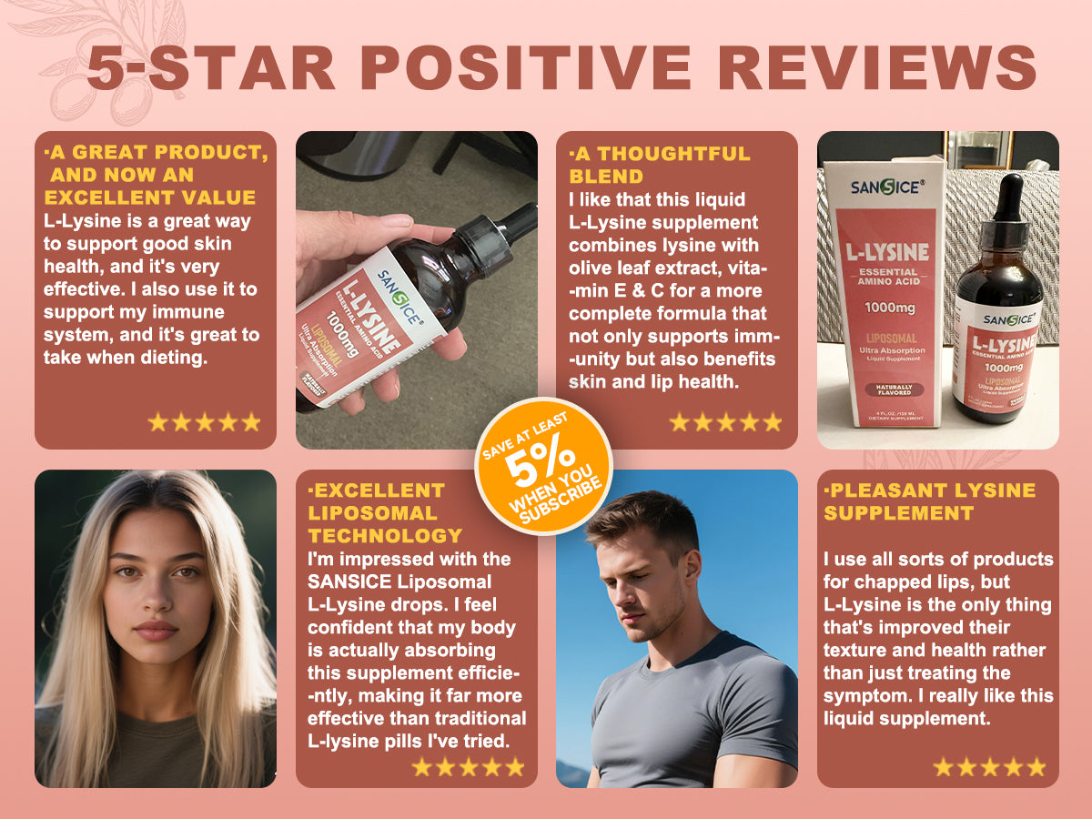 Liposomal L-Lysine 1000mg Liquid Drops-4 fl oz