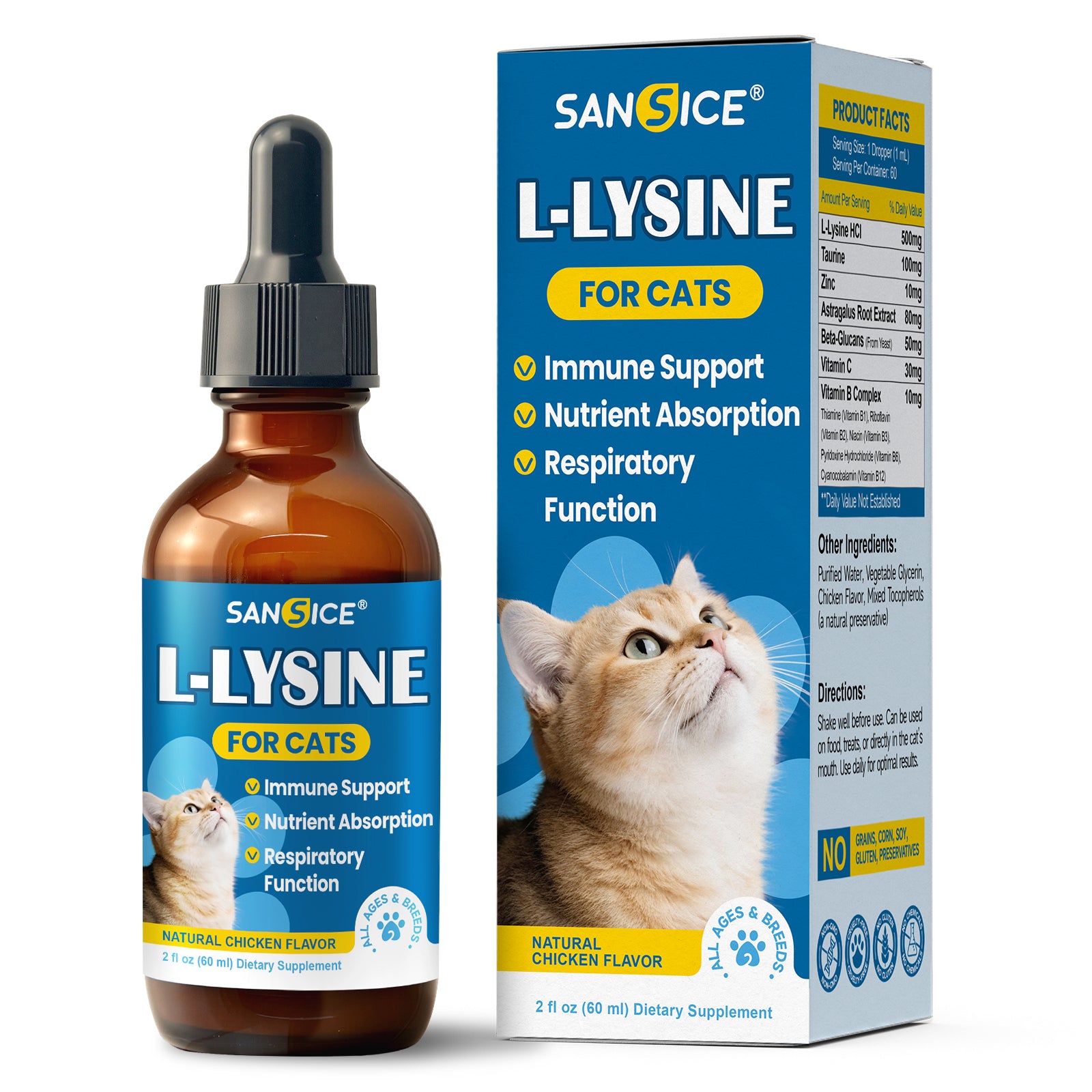 L-Lysine Supplement for Cats Immune Support