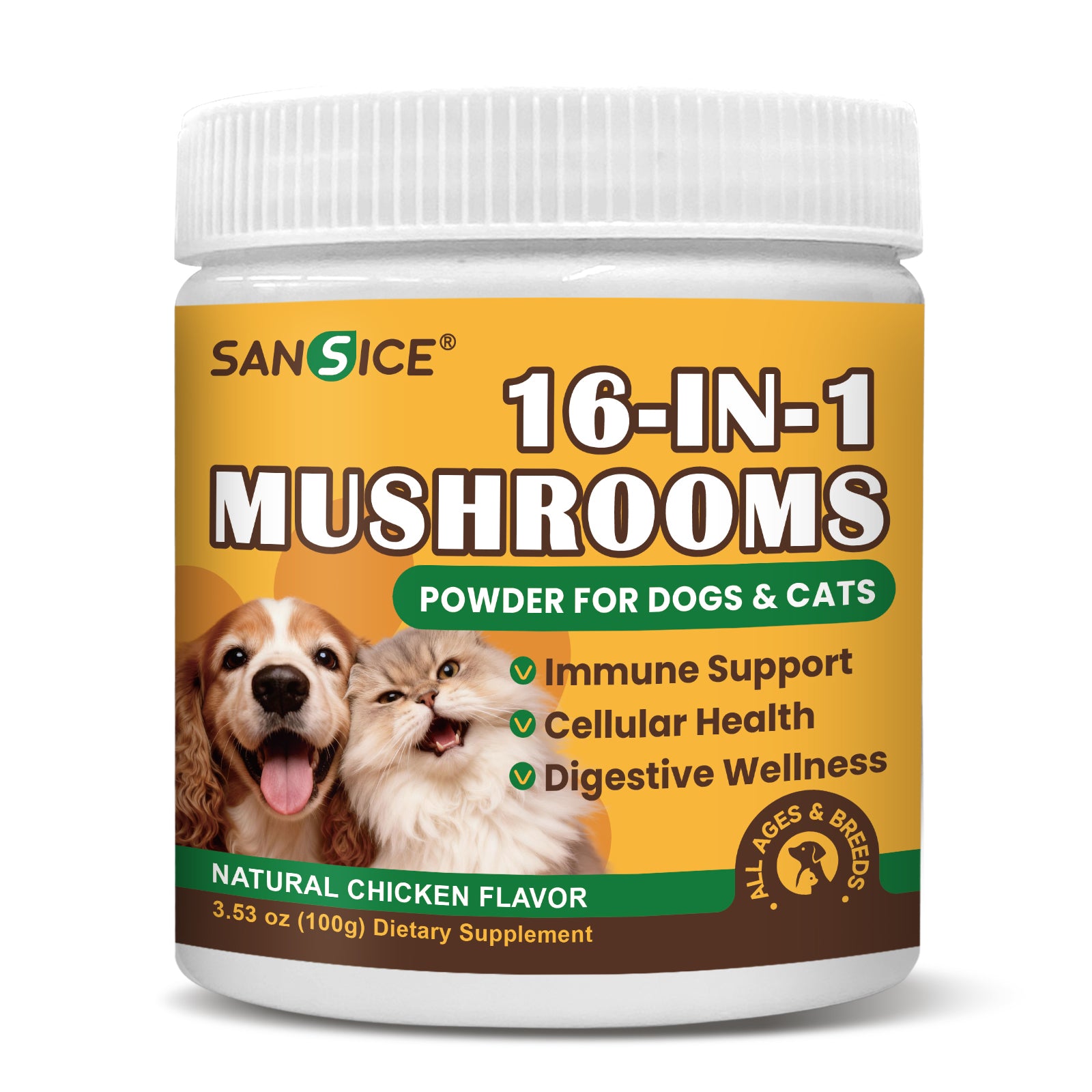 Organic Mushroom Powder for Dogs & Cats Lumps & Bumps